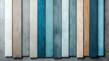 Poster - serene and sophisticated minimalist interior with gradient grey tones on the wall providing a clean 