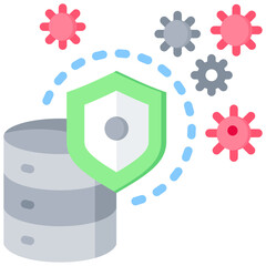 Canvas Print - Database Security Icon