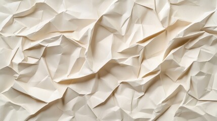 Leinwandbilder - Crumpled paper texture in soft natural tones perfect for backgrounds and creative projects