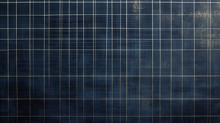 Poster - Modern grid pattern wallpaper in dark tones with subtle texture and contrasting lines for interior design