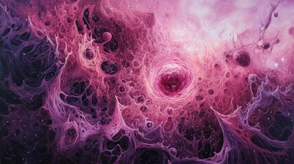 Poster - Stunning cosmic landscape depicting the aftermath of a stellar explosion filled with vibrant colors and intricate formations