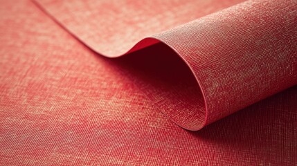 Poster - Bold red paper texture simulating soft velvet effect, suitable for crafts and decor