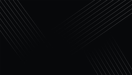 Poster - Shiny diagonal lines wallpaper. black background. metallic abstract tech geometric linear background. line pattern. black dark horizontal vector template