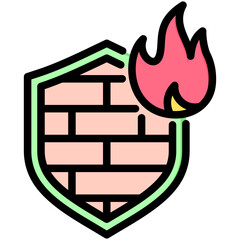 Sticker - Firewall Icon