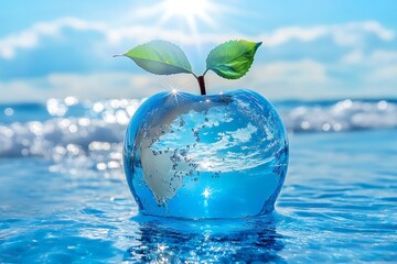 Wall Mural - gala apples with drops of water isolated on white background. Green apple falling into water, isolated on white background.ecotourism and consumption of natural and organic fruits. Concept harmony bet