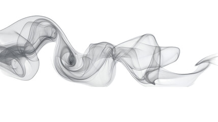 Poster - White transparent smoke with soft edges, creating an ethereal effect, isolated on transparent