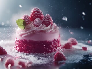 Canvas Print - Raspberry Dessert