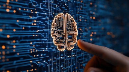 Leinwandbilder - Innovative technology event neural network discussion virtual environment insightful concepts