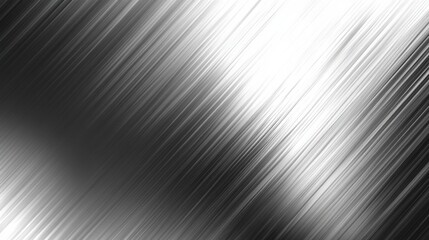 Aufkleber - A polished metal surface with faint scratches reflecting light in a modern, industrial setting