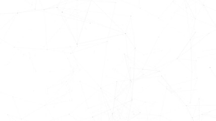 Poster - line connect network animation on white background. Line technology data connection and business background	
