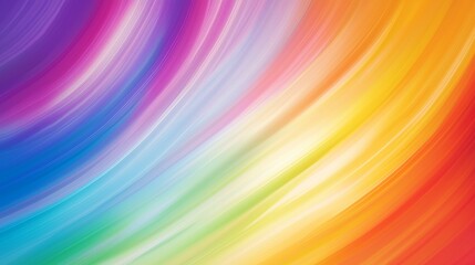Poster - Smooth Gradient Transition in Vibrant Rainbow Colors in Abstract Composition