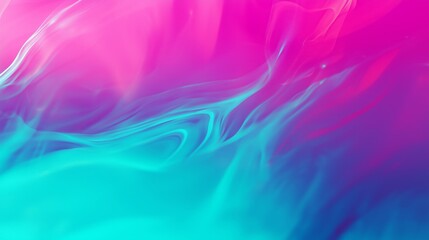 Poster - Vibrant Neon Gradient Background with Glowing Magenta and Aqua Blend