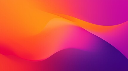 Poster - Vibrant Gradient Background Merging Bold Orange and Purple Hues