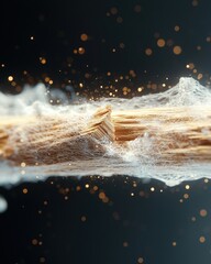 Poster - Dramatic splinter explosion artistry studio setting high-speed abstract environment artistic perspective
