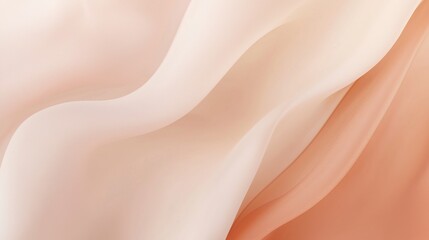 Poster - Soft Gradient Fabric with Blush Tones Merging in Elegant Flowing Composition