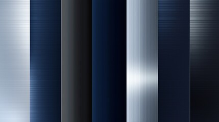 Poster - Sleek Dark Sapphire Blue Gradient Panels with Smooth Transition Texture