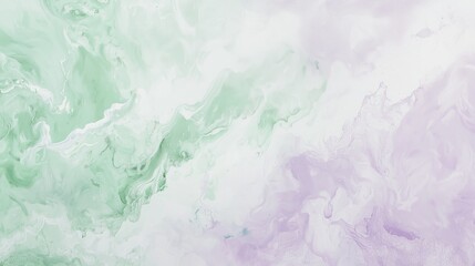 Poster - Soft Lavender and Green Pastel Gradient Abstract Background Texture