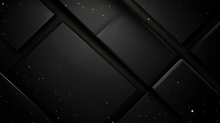 Poster - Creative geometric design featuring black and gray lines with a textured finish and scattered star-like elements in a captivating pattern