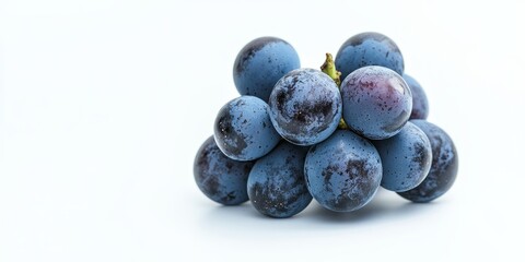 Poster - Grape showcased in a fresh and vibrant isolated form on a clean white background, highlighting the beauty and texture of the grape in a visually appealing way. Perfect for various uses involving