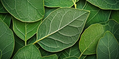 Poster - A close up view showcasing the intricate pattern of the leaves, highlighting the unique leaf patterns and textures that add beauty to the natural environment.