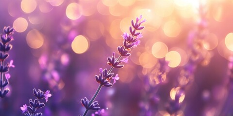 Poster - Vibrant bright purple bokeh creates a stunning nature background, offering a visually striking ambiance filled with colorful bokeh effects, perfect for enhancing any creative project.