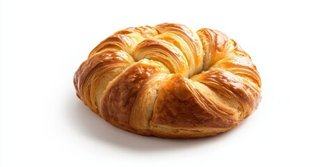Poster - Homemade coffee bun, also known as rotiboy, presented in an isolated setting on a white background. This delicious coffee bun features a unique flavor that s truly delightful.