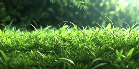 Aufkleber - Lush greenery of the grass creates a vibrant nature background, showcasing the beauty of green grass in a serene environment, perfect for projects requiring a nature background.