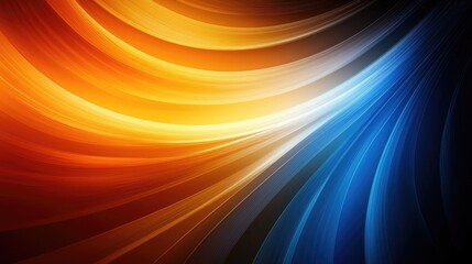 Aufkleber - Dynamic color fusion abstract wave patterns digital art vivid contrast digital environment artistic perspective