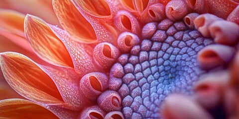 Aufkleber - Abstract floral background featuring intricate details. This macro photography captures the beauty of abstract floral elements, creating a stunning abstract floral background ideal for various uses.