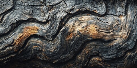 Poster - Structure of the tree trunk showcasing intricate patterns and textures, emphasizing the unique features inherent in the structure of the tree trunk for natural beauty and inspiration.