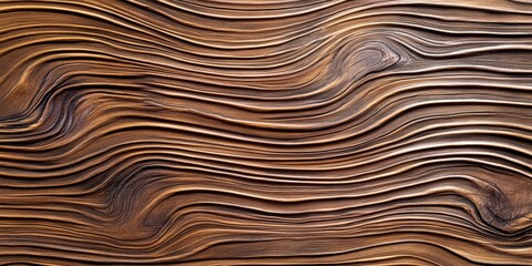 Poster - Wood texture featuring lined boards on a wall, creating a wooden background. This set showcases a pattern of wood texture, emphasizing the intricate growth rings of the material.