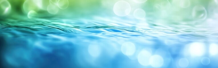 Poster - Softly blurred reflections on flowing water create a tranquil atmosphere in a serene natural setting during daylight