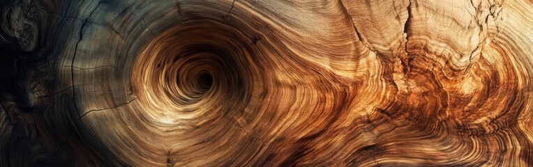 Poster - Natural wood patterns showcase intricate textures and swirls in rich earthy tones and soft curves