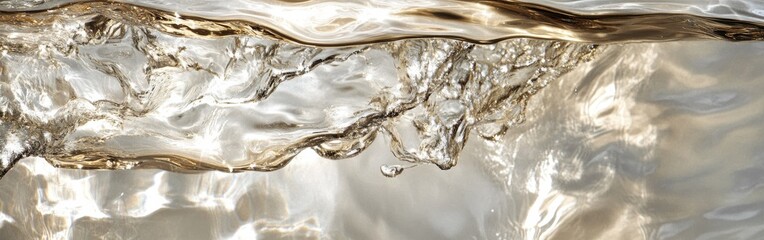 Poster - Sunlight reflecting on ocean waves creates an ethereal shimmering effect on the water surface during a tranquil afternoon