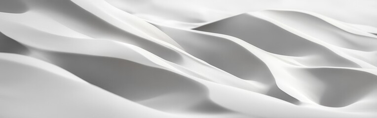 Aufkleber - Wind patterns shape smooth sand dunes under soft light in a desert landscape