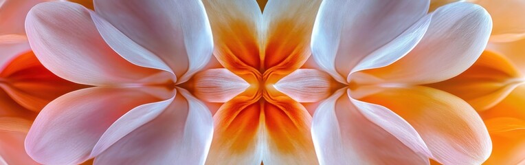 Aufkleber - Kaleidoscope effect of vibrant flower petals showcasing intricate patterns and colors in natural light