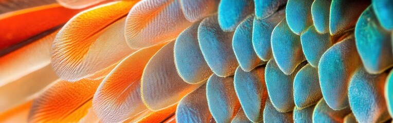 Aufkleber - Detailed close-up of a vibrant butterfly wing showcasing intricate patterns and colors