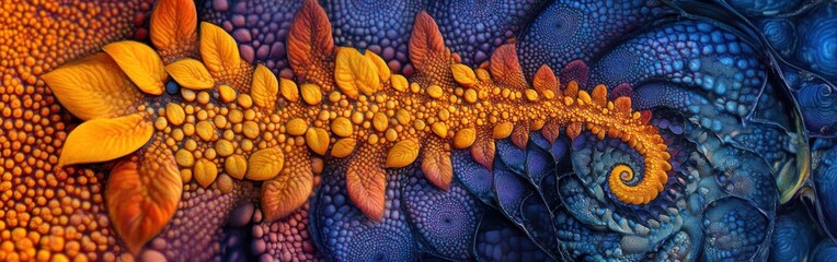Poster - Extreme close-up of a sunflower head revealing intricate details in vibrant colors