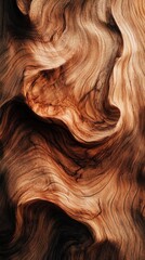 Aufkleber - Detailed oak wood grain exhibits intricate patterns and textures in a rich, warm hue