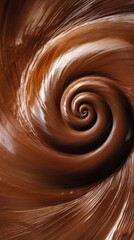 Poster - Detailed view of a beautifully spiraled snail shell showcasing intricate patterns and rich textures