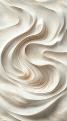 Aufkleber - Swirling sand patterns create an abstract design on a sunny beach close to the shoreline