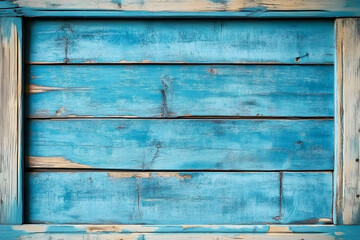 Wall Mural - Light blue old shabby wooden background texture. Painted teal old rustic wooden wall. Abstract texture for furniture, office and home Interior