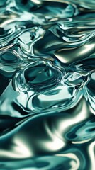 Aufkleber - Swirling patterns of water currents create a dynamic abstract wallpaper with fluid motion and shimmering textures