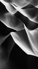 Poster - Exploration of intricate wind patterns shaping sand dunes under natural light