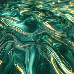 Poster - Abstract water quills in motion create a mesmerizing display of fluid shapes and reflections