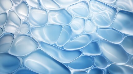 Fototapete - Ice formation creating unique blue patterns in a natural environment during winter months