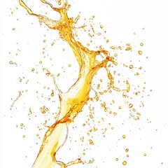 Poster - Orange juice splash isolated on white background