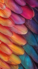 Poster - Colorful butterfly wing showcasing intricate patterns and vibrant hues in a close-up view