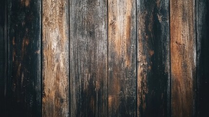 Poster - Weathered wood texture showcasing rich colors and patterns from years of exposure and aging in natural settings