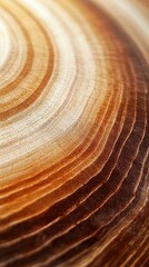 Poster - Exploring the intricate details of wood growth rings in an extreme close-up view showcasing nature's art